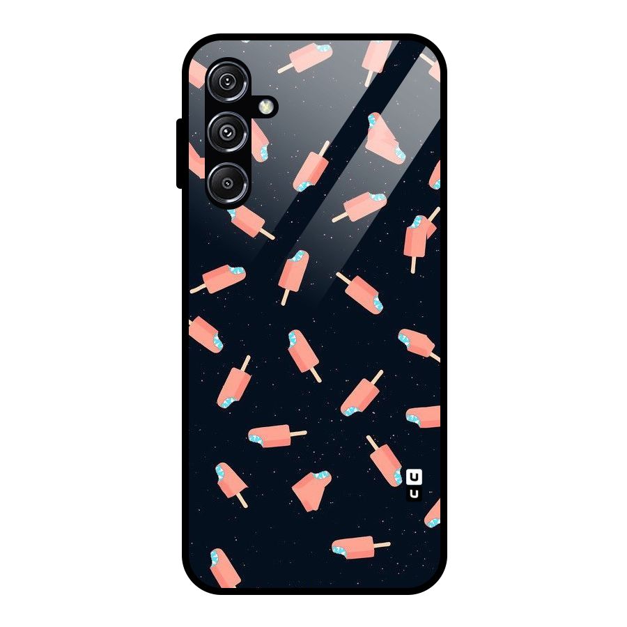 Icy Pattern Glass Back Case for Galaxy M34 5G