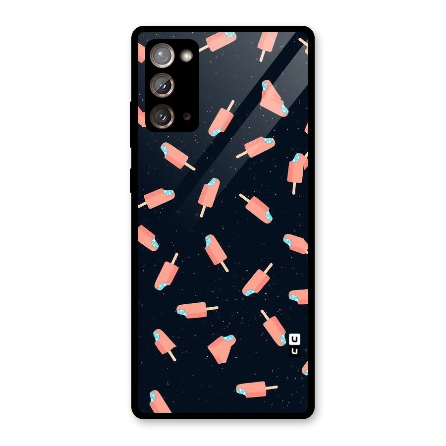 Icy Pattern Glass Back Case for Galaxy Note 20
