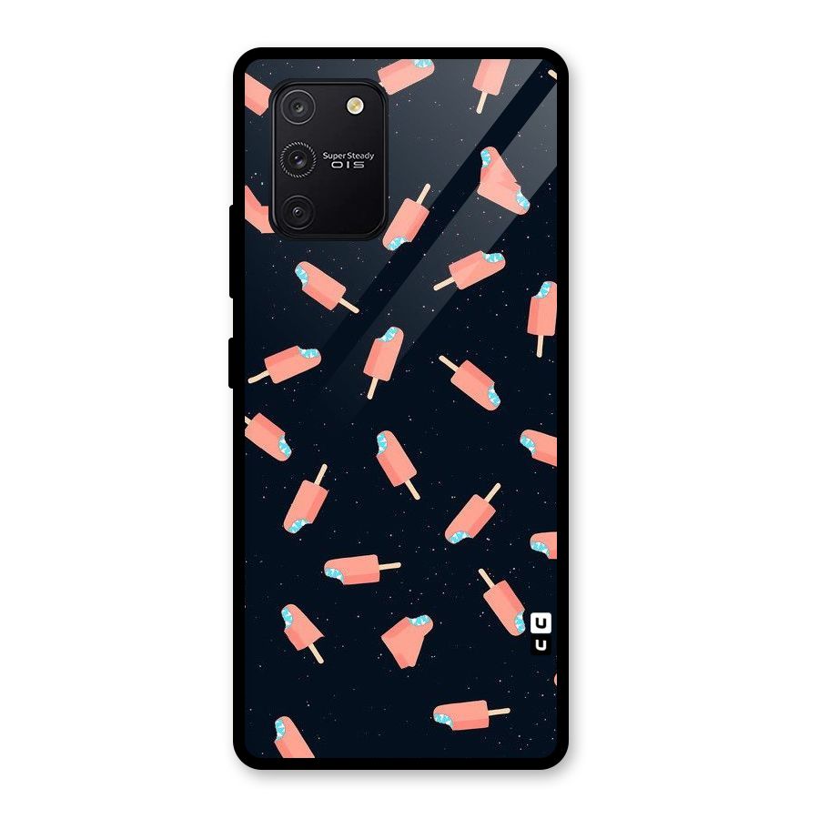 Icy Pattern Glass Back Case for Galaxy S10 Lite