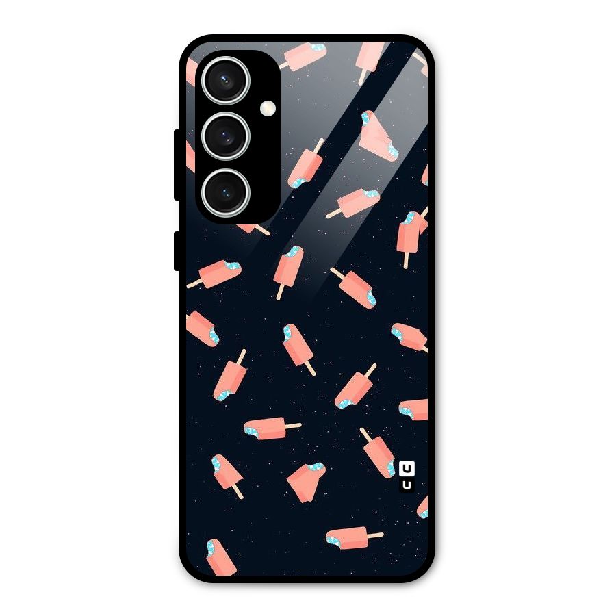 Icy Pattern Glass Back Case for Galaxy S23 FE