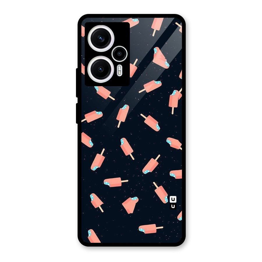 Icy Pattern Glass Back Case for Poco F5