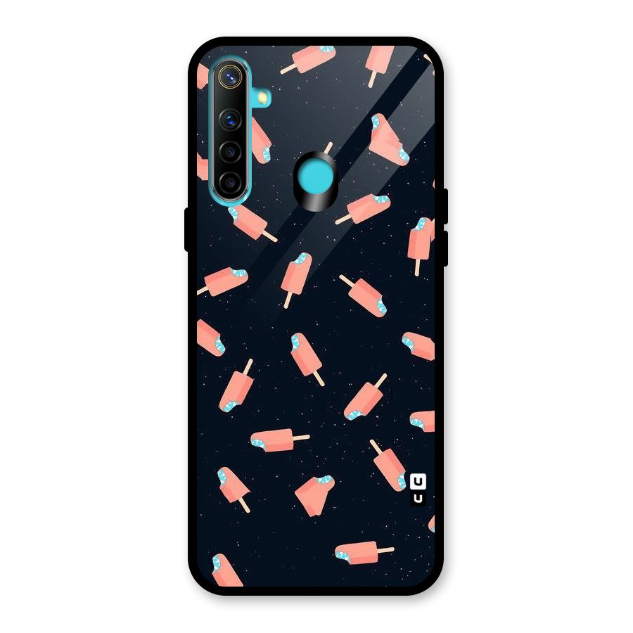 Icy Pattern Glass Back Case for Realme Narzo 10