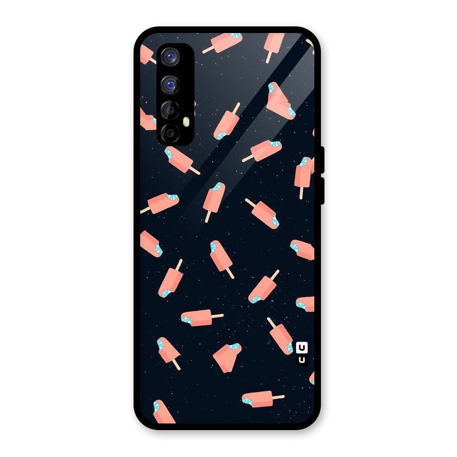 Icy Pattern Glass Back Case for Realme Narzo 20 Pro