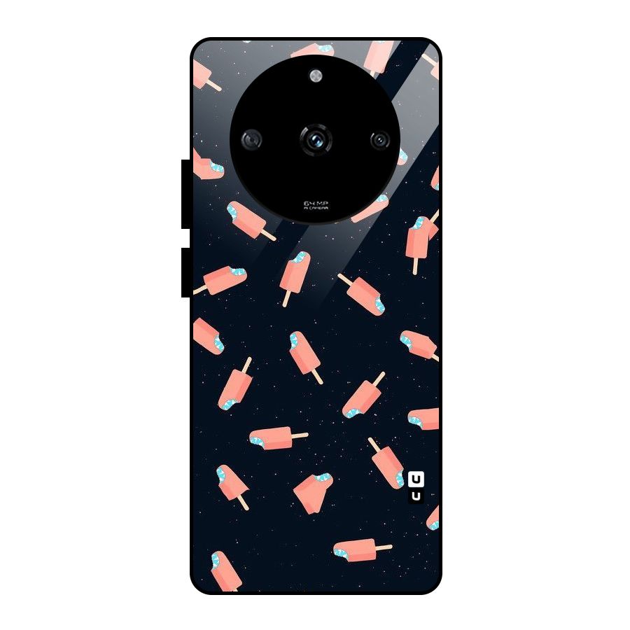 Icy Pattern Glass Back Case for Realme Narzo 60 5G
