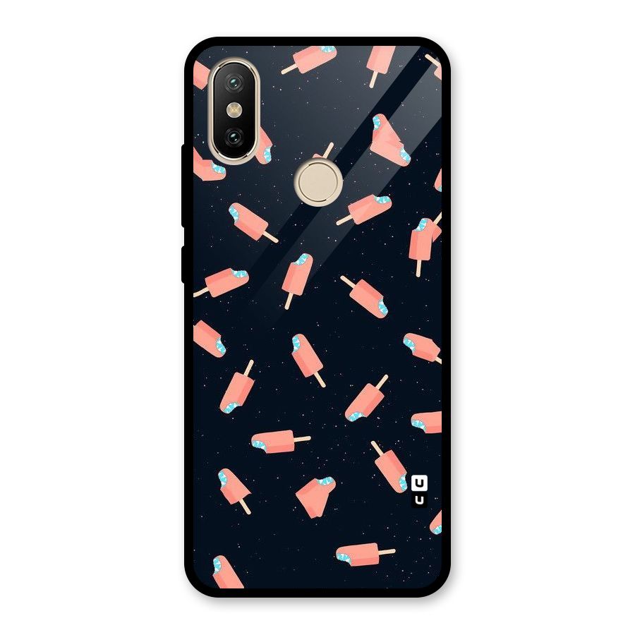 Icy Pattern Glass Back Case for Redmi A2
