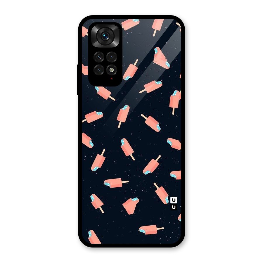 Icy Pattern Glass Back Case for Redmi Note 11S