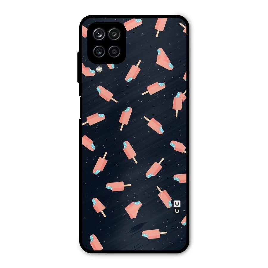 Icy Pattern Metal Back Case for Galaxy A12