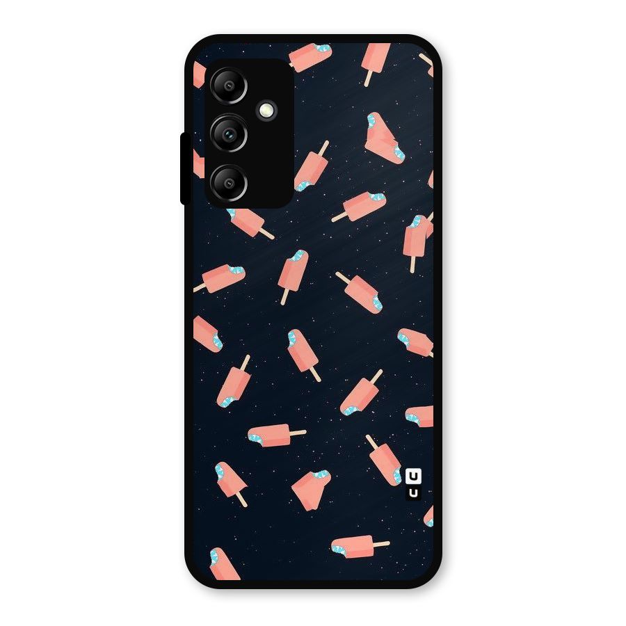 Icy Pattern Metal Back Case for Galaxy A14 5G