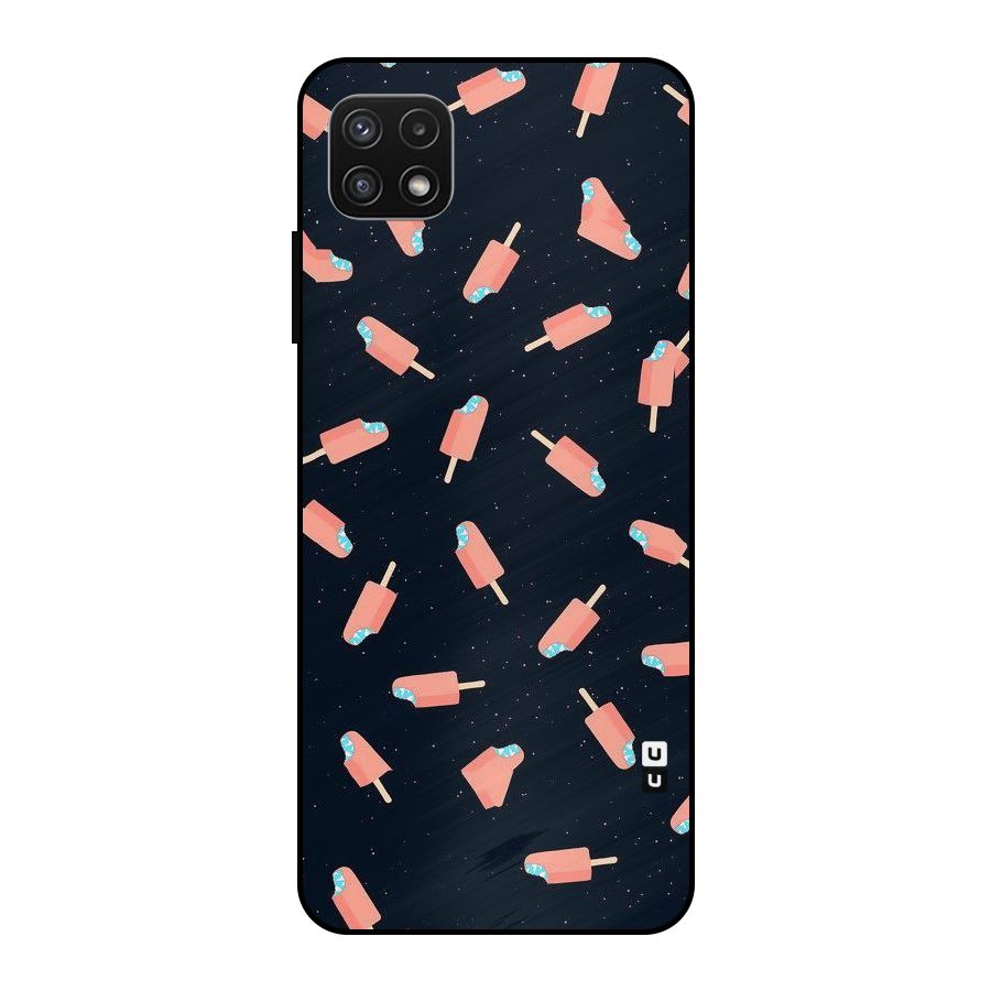 Icy Pattern Metal Back Case for Galaxy A22 5G