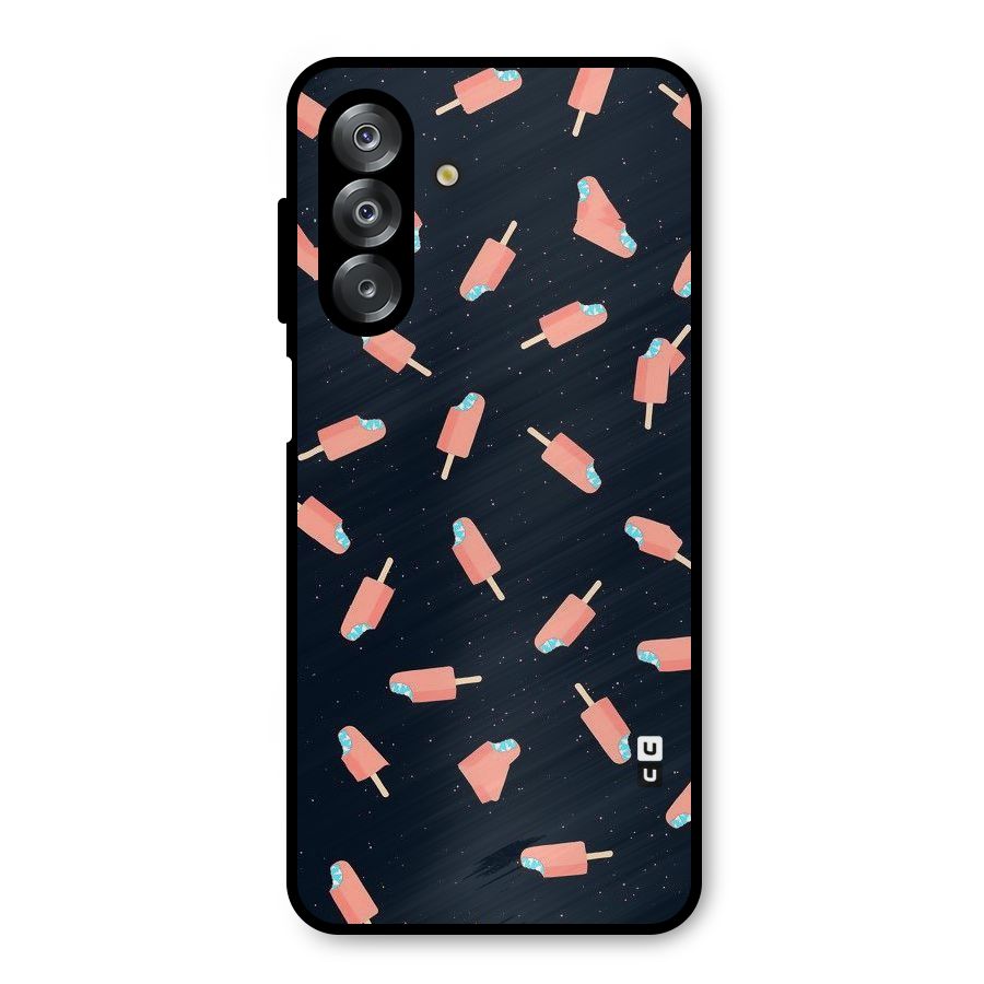 Icy Pattern Metal Back Case for Galaxy A26