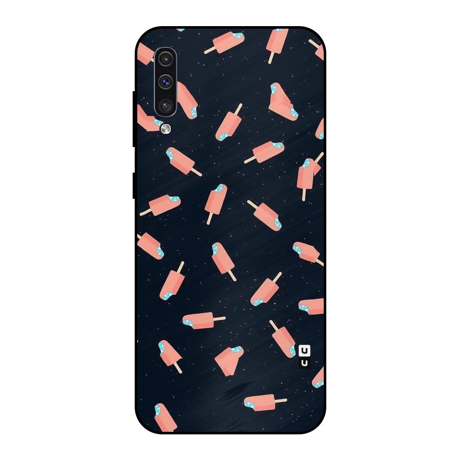 Icy Pattern Metal Back Case for Galaxy A50s