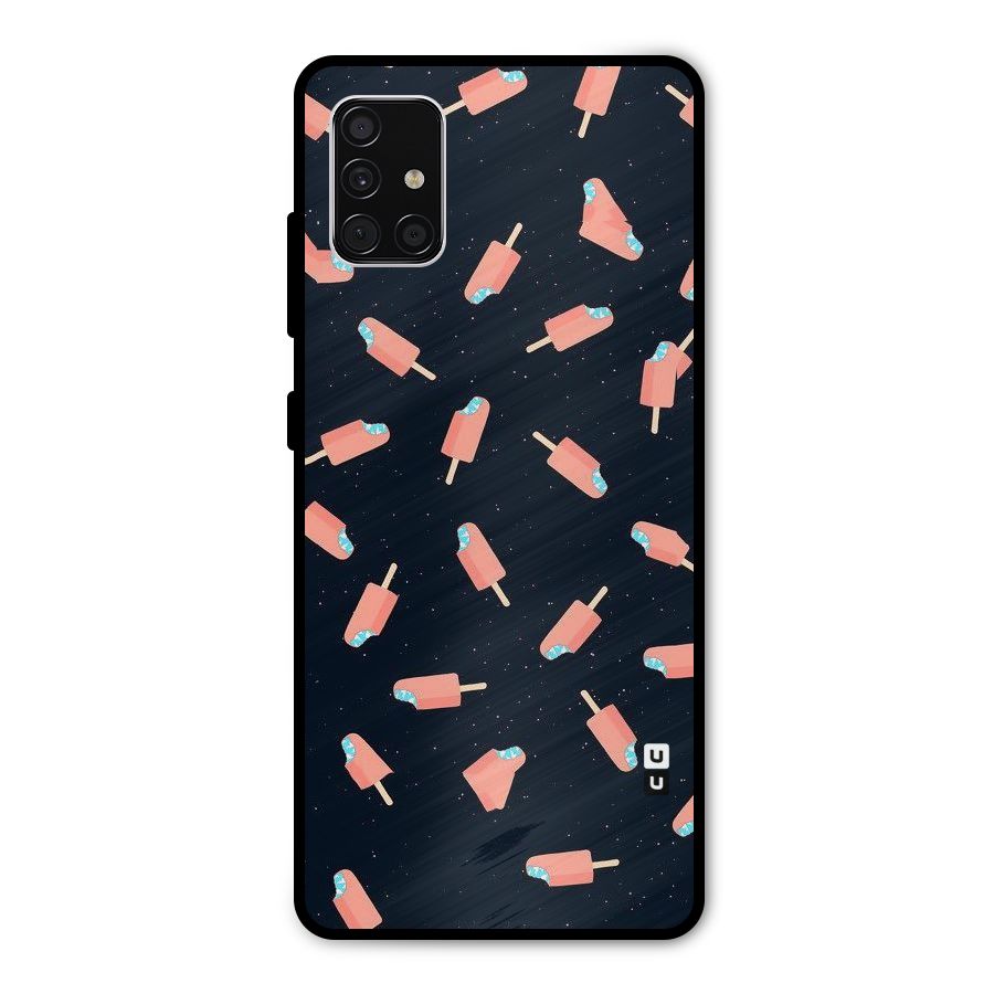 Icy Pattern Metal Back Case for Galaxy A51