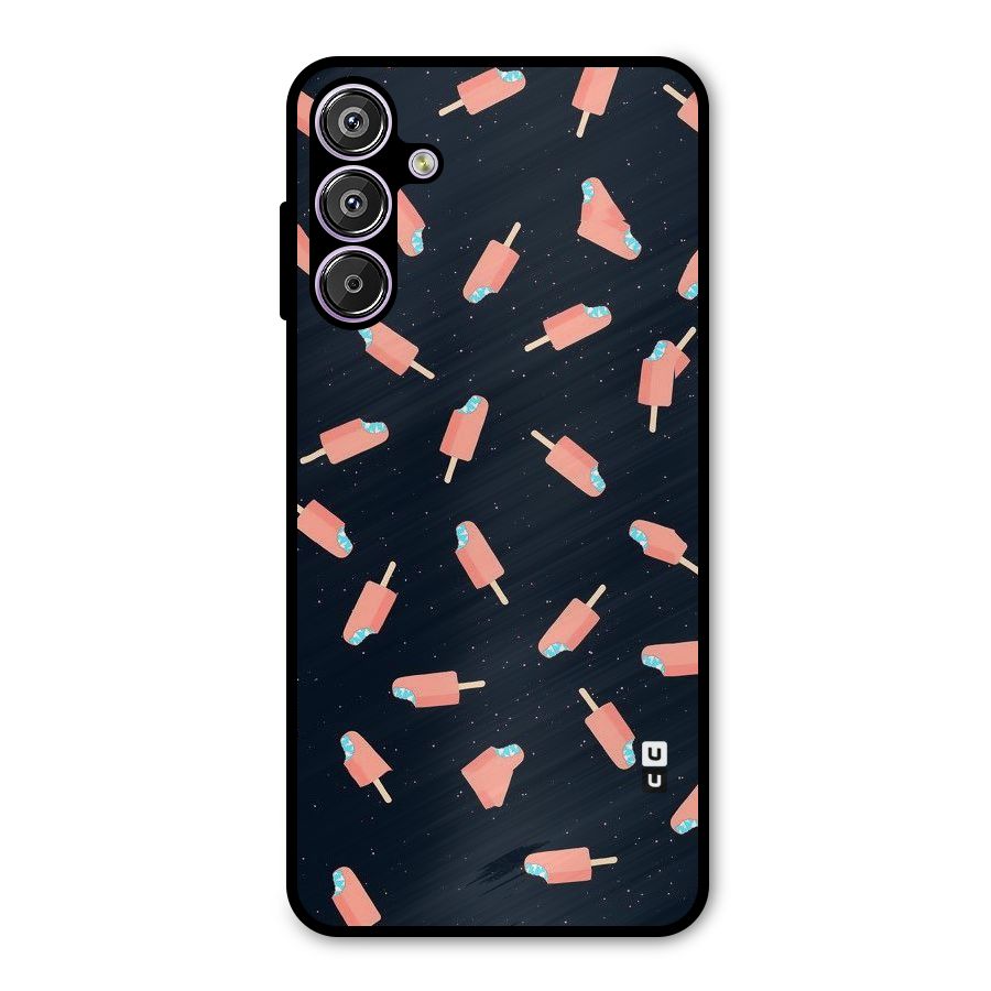 Icy Pattern Metal Back Case for Galaxy F15