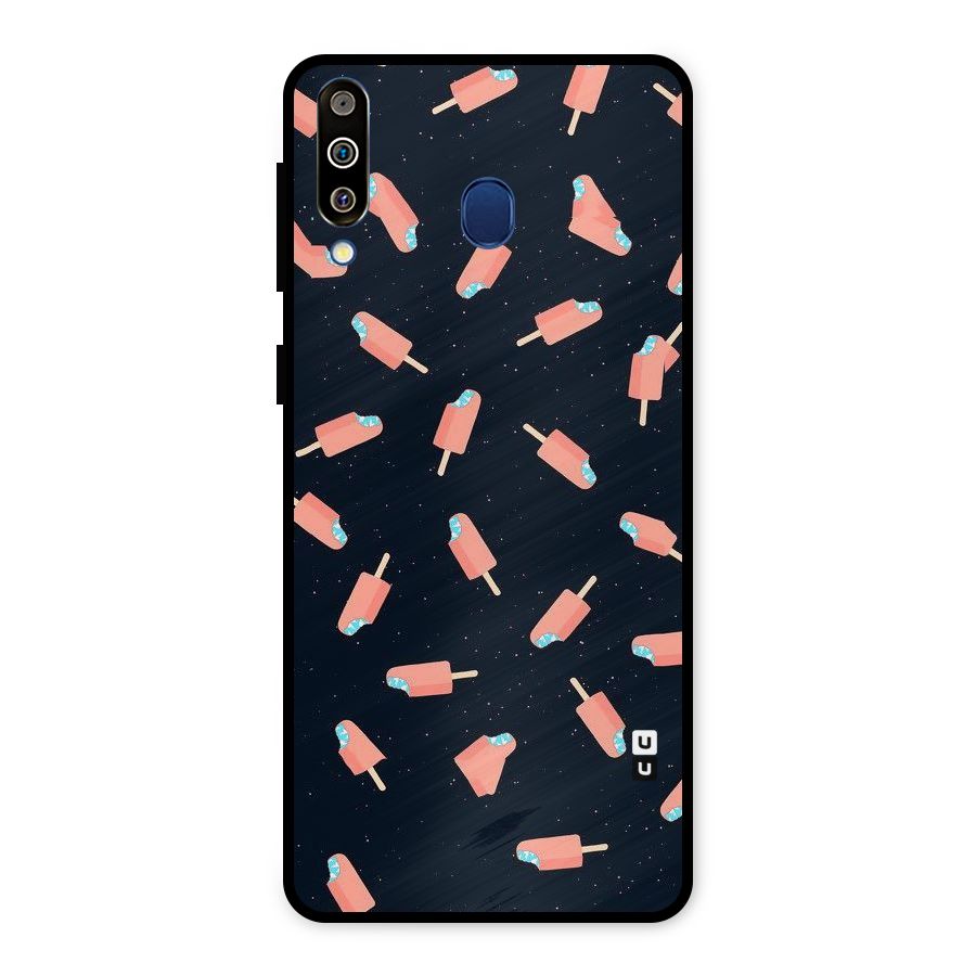 Icy Pattern Metal Back Case for Galaxy M30