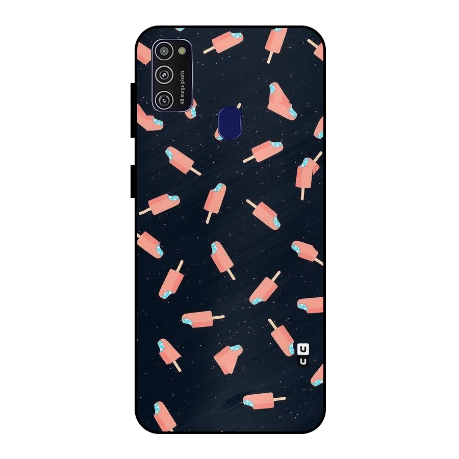 Icy Pattern Metal Back Case for Galaxy M30s