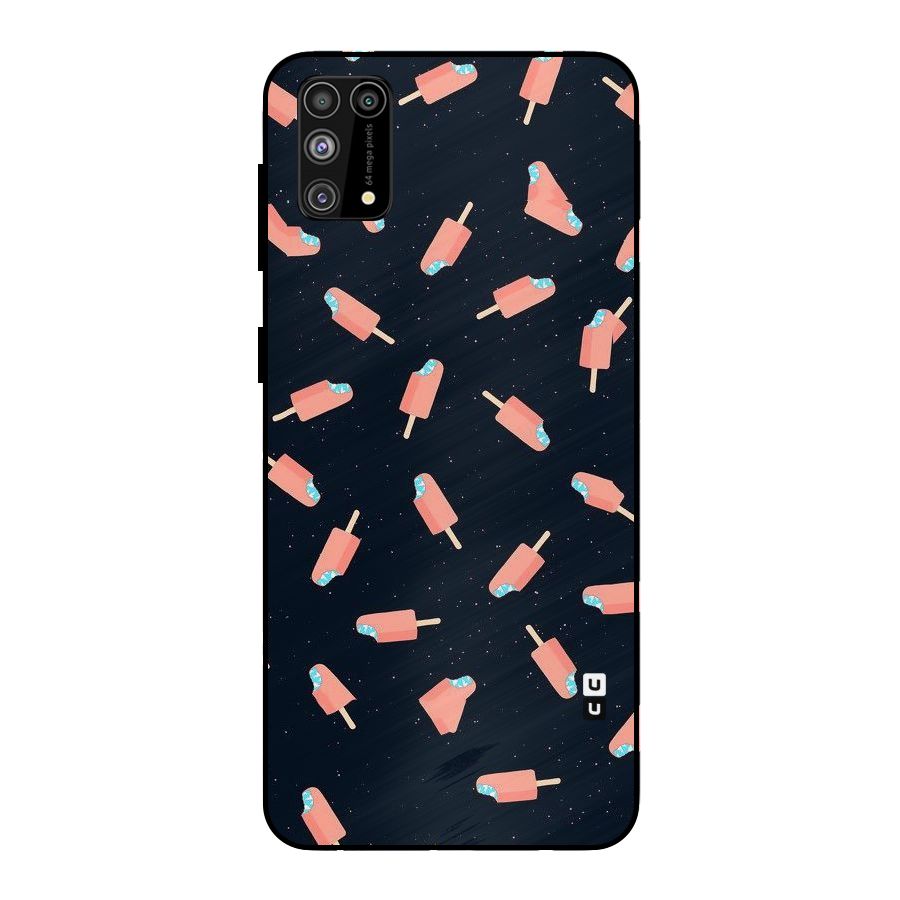 Icy Pattern Metal Back Case for Galaxy M31