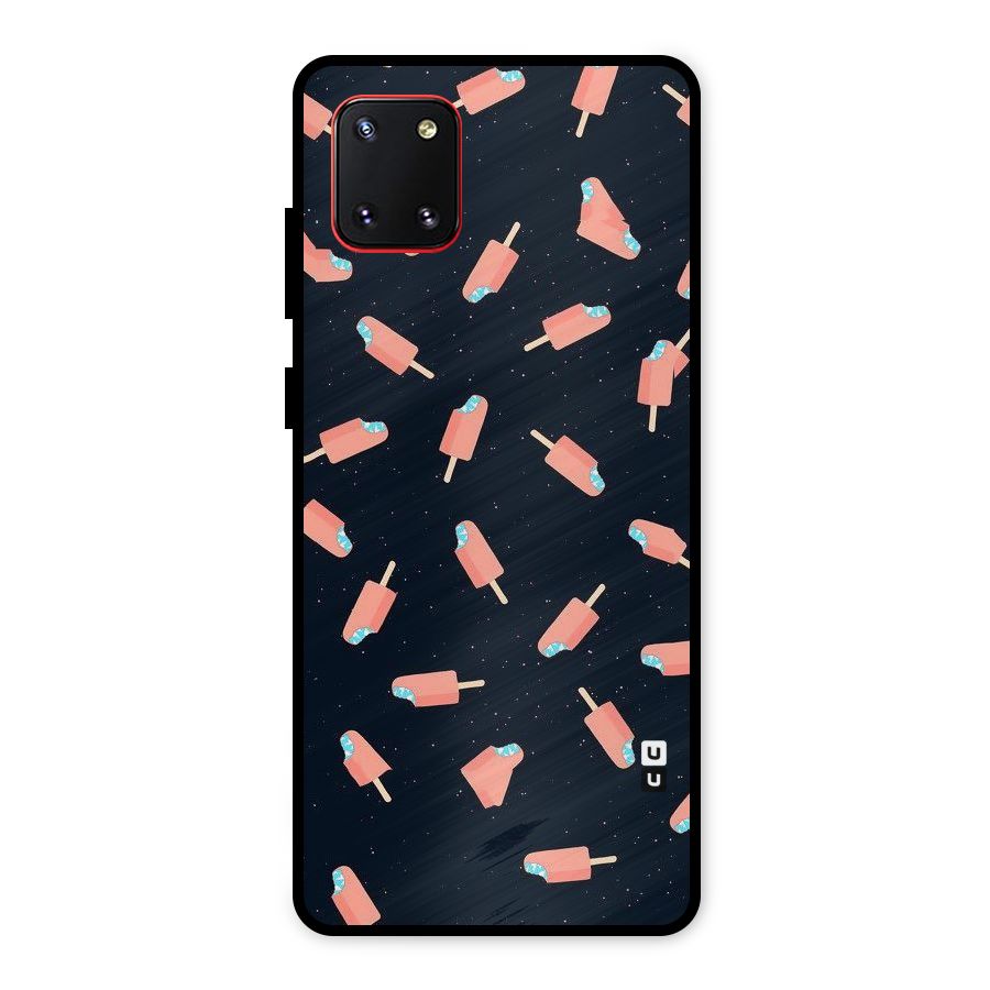 Icy Pattern Metal Back Case for Galaxy Note 10 Lite