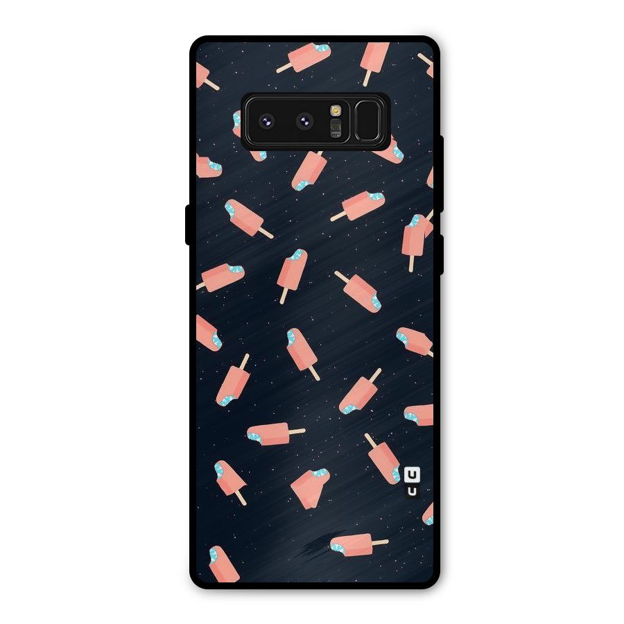 Icy Pattern Metal Back Case for Galaxy Note 8