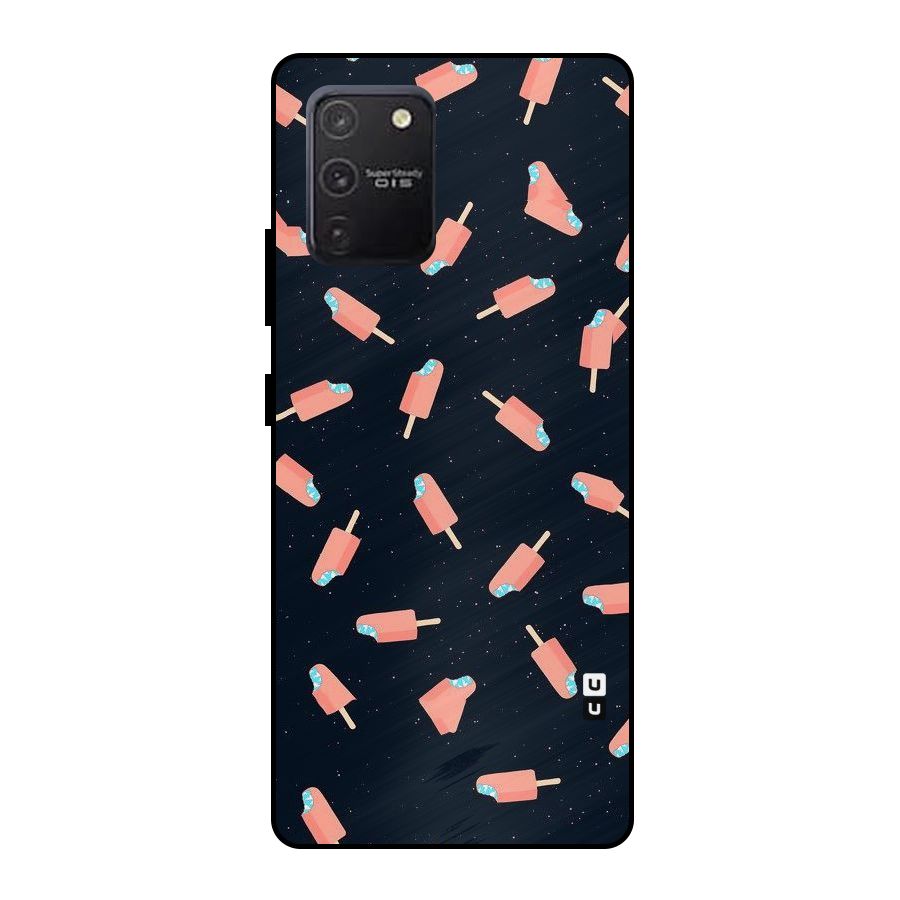 Icy Pattern Metal Back Case for Galaxy S10 Lite