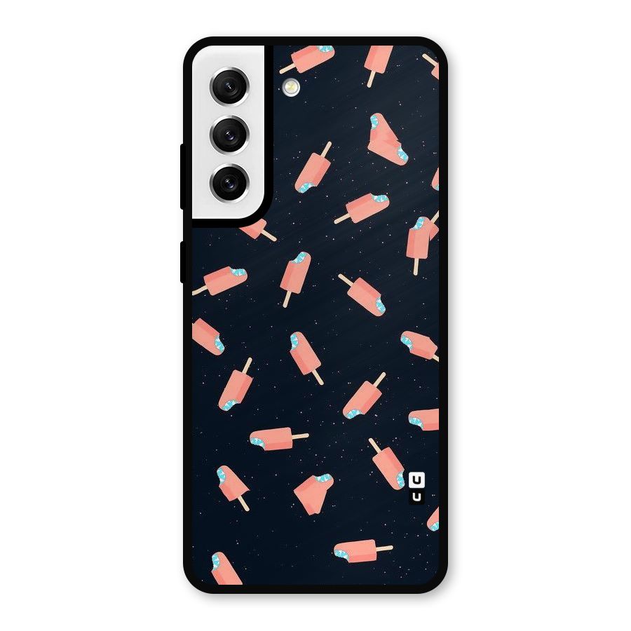 Icy Pattern Metal Back Case for Galaxy S21 FE 5G