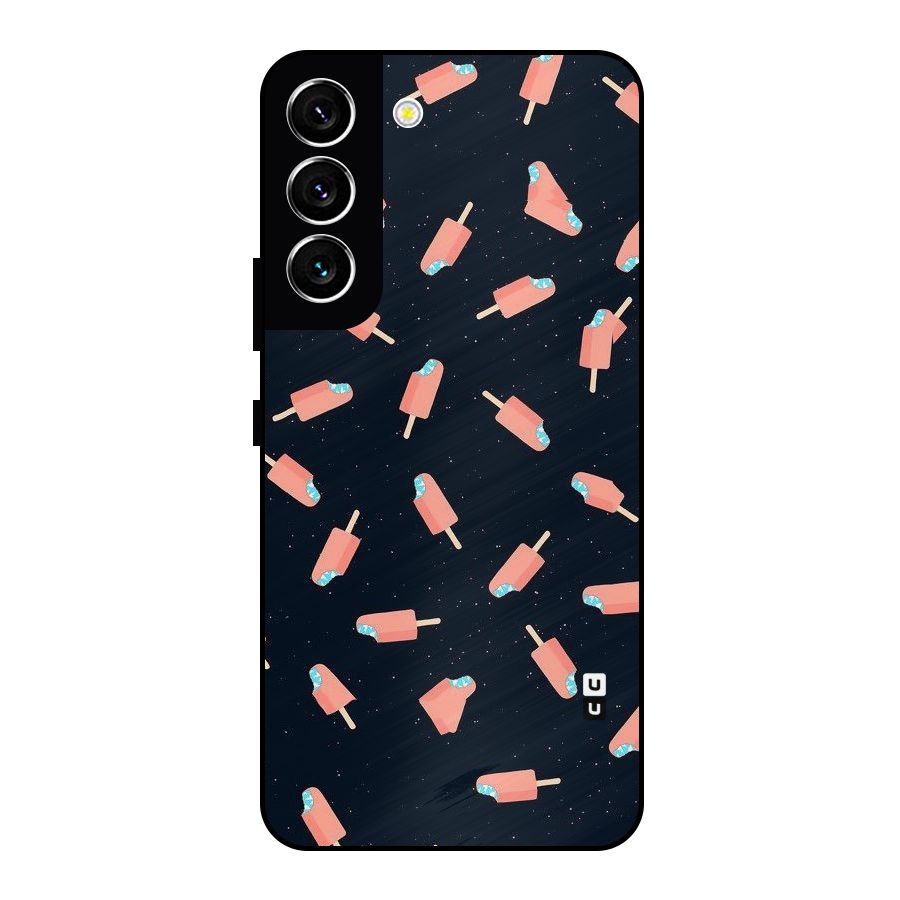 Icy Pattern Metal Back Case for Galaxy S22 5G