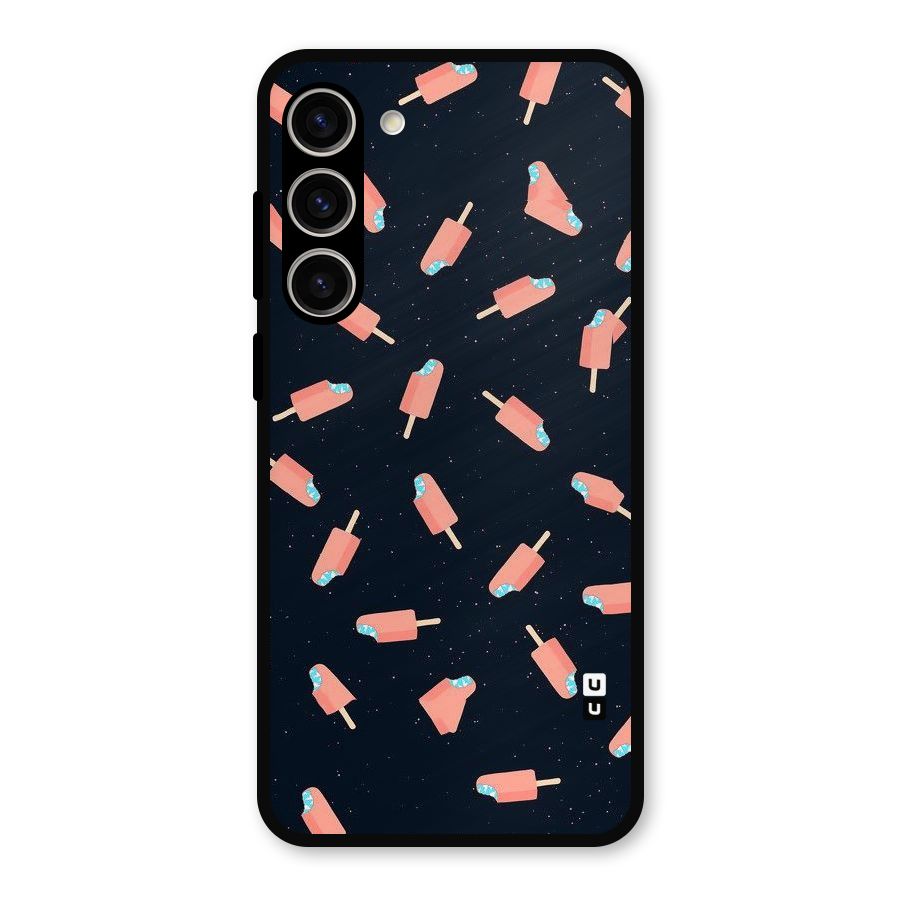 Icy Pattern Metal Back Case for Galaxy S23 Plus