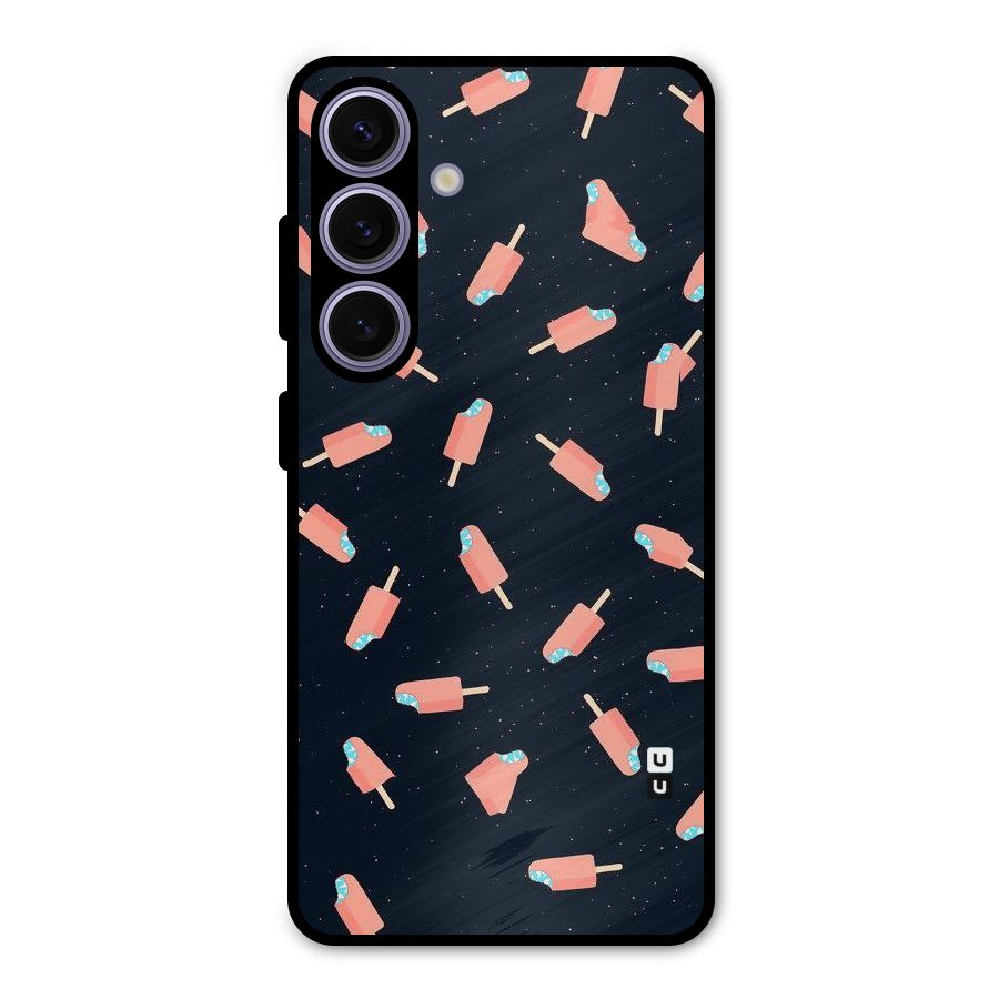 Icy Pattern Metal Back Case for Galaxy S24