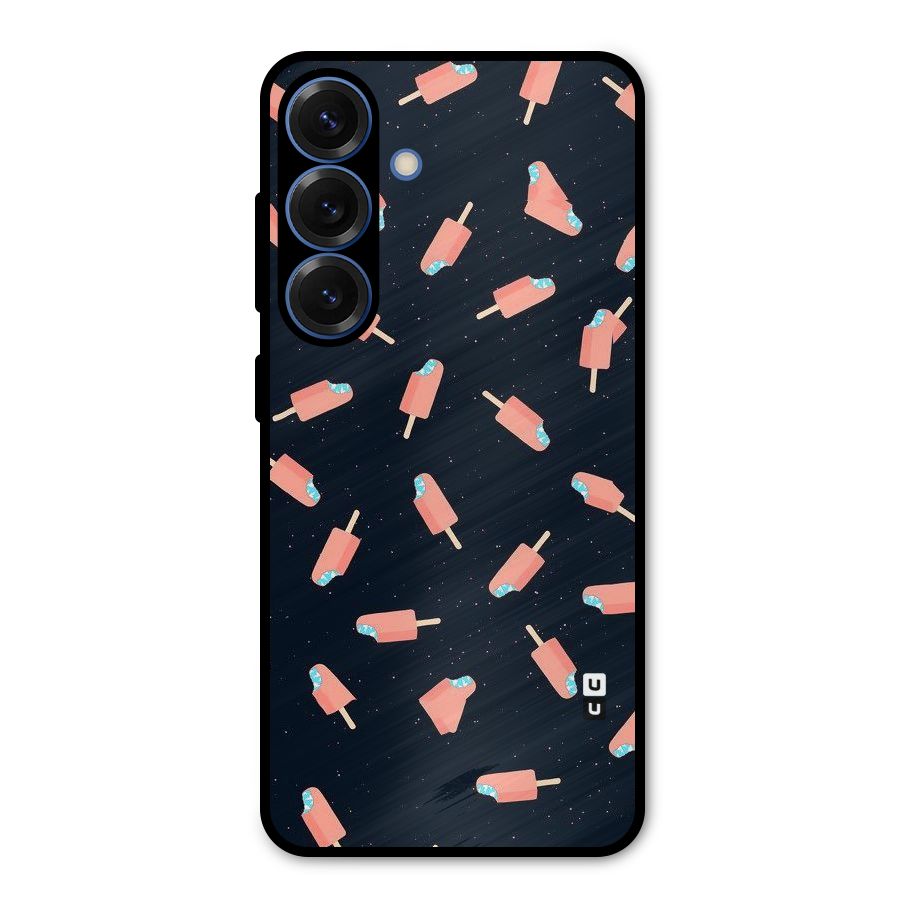 Icy Pattern Metal Back Case for Galaxy S25