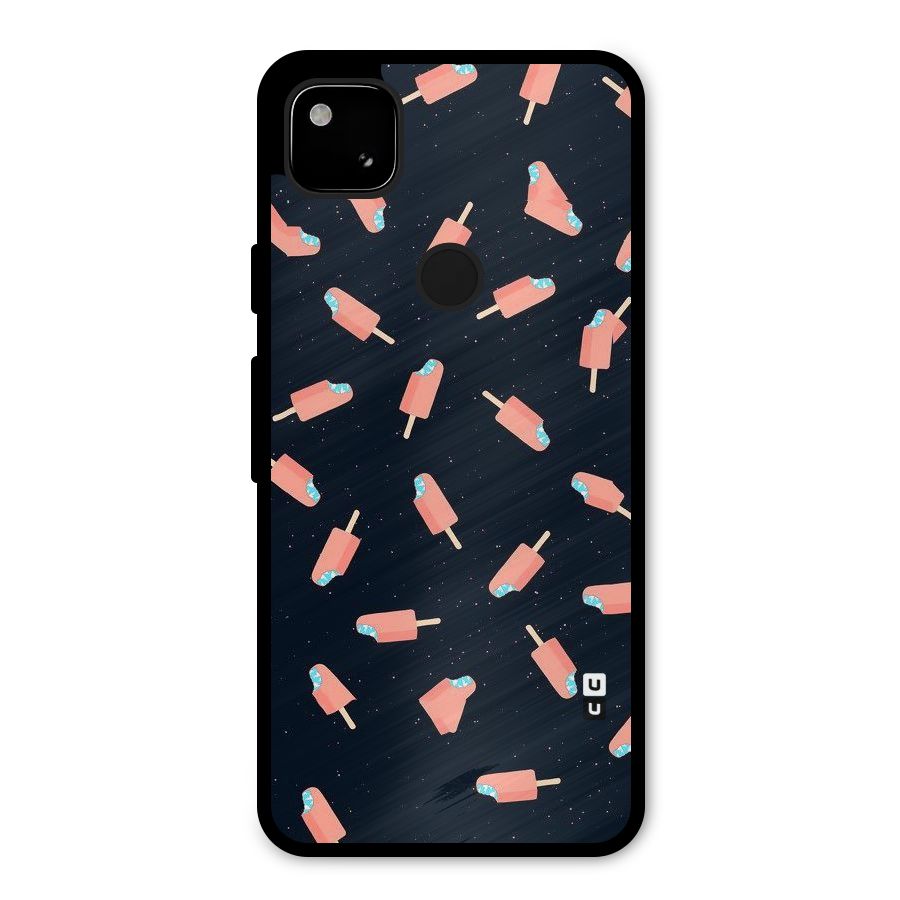 Icy Pattern Metal Back Case for Google Pixel 4a