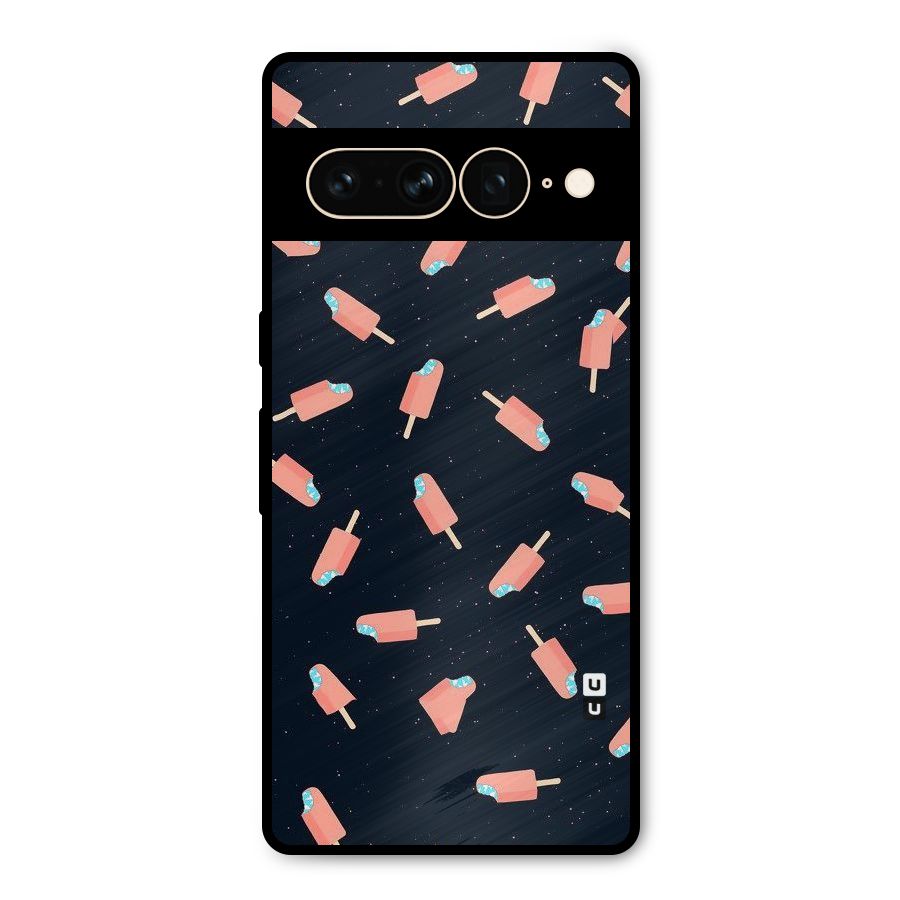 Icy Pattern Metal Back Case for Google Pixel 7 Pro