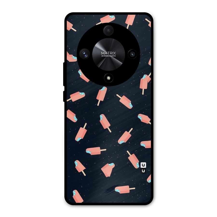 Icy Pattern Metal Back Case for Honor X9b