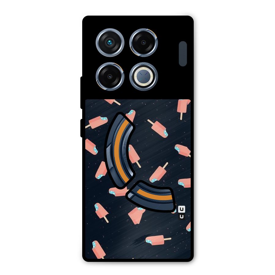 Icy Pattern Metal Back Case for Infinix GT 20 Pro