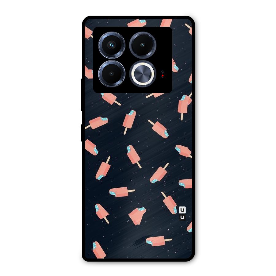 Icy Pattern Metal Back Case for Infinix Note 40 5G