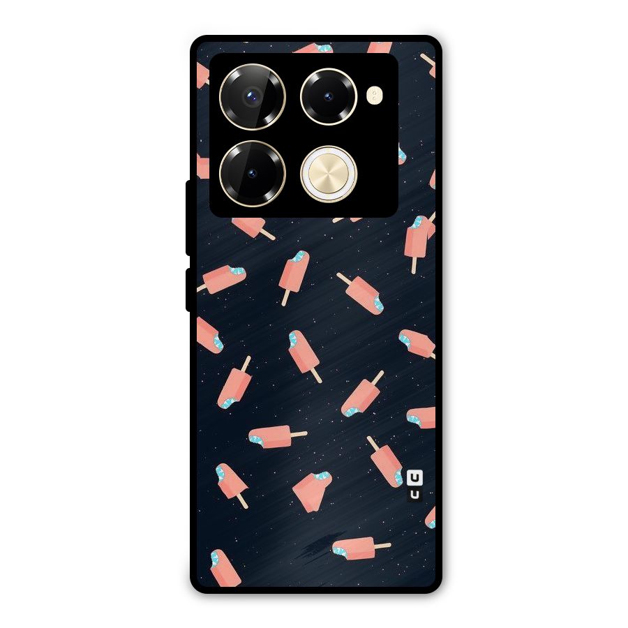Icy Pattern Metal Back Case for Infinix Note 40 Pro Plus
