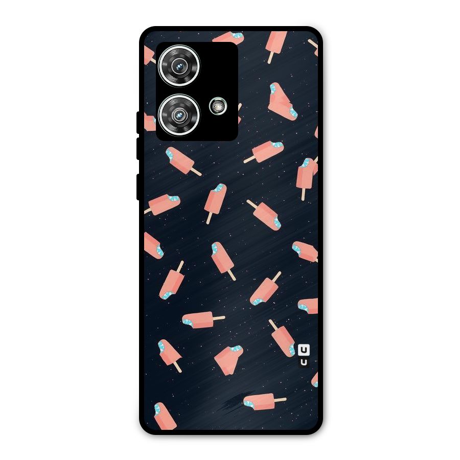 Icy Pattern Metal Back Case for Motorola Edge 40 Neo