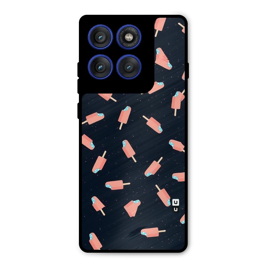 Icy Pattern Metal Back Case for Motorola Edge 60 Pro