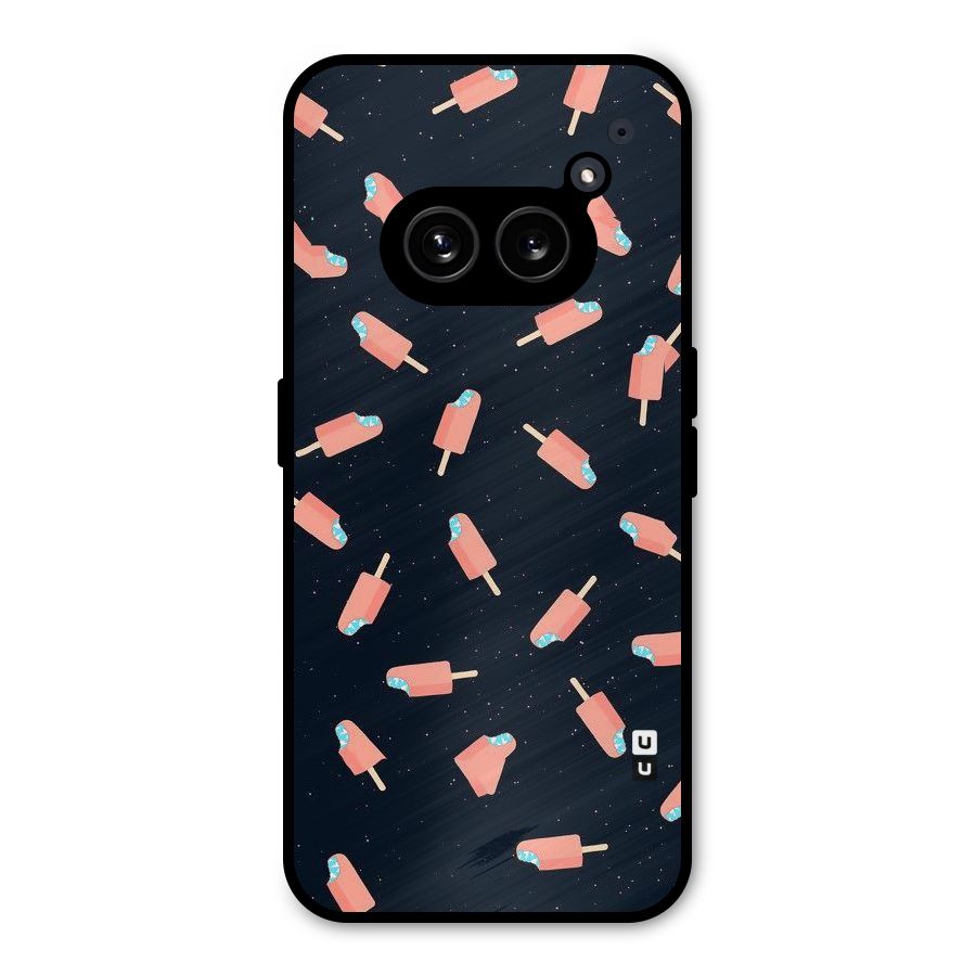 Icy Pattern Metal Back Case for Nothing Phone 2a Plus