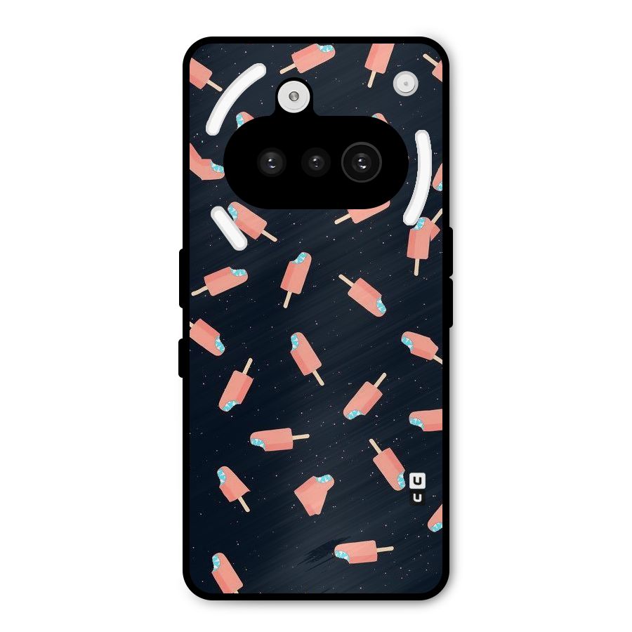 Icy Pattern Metal Back Case for Nothing Phone 3a