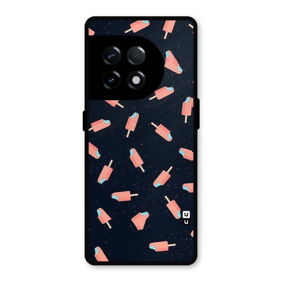 Icy Pattern Metal Back Case for OnePlus 11R