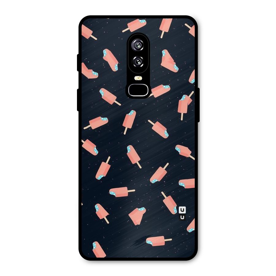 Icy Pattern Metal Back Case for OnePlus 6