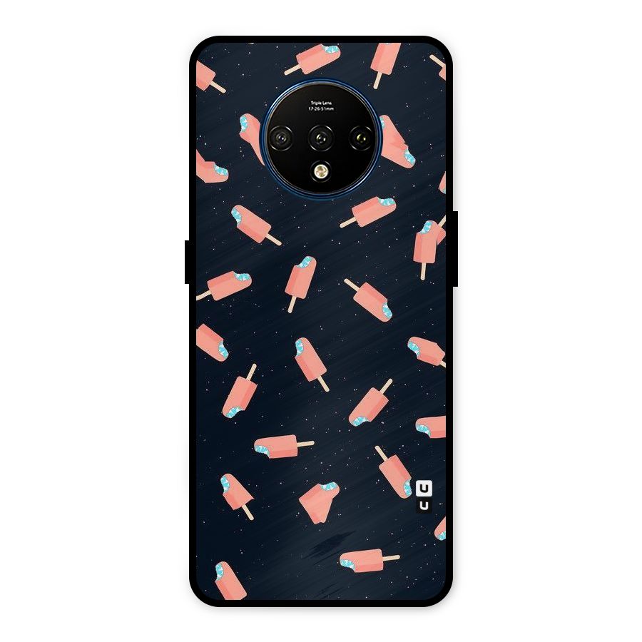 Icy Pattern Metal Back Case for OnePlus 7T