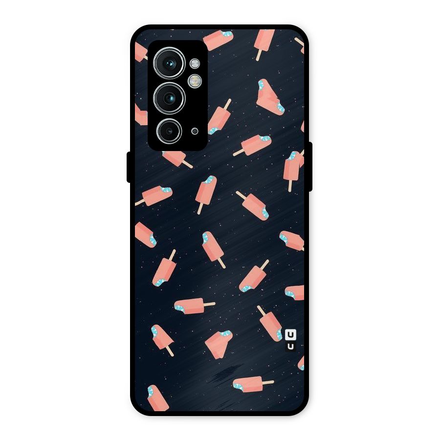 Icy Pattern Metal Back Case for OnePlus 9RT 5G