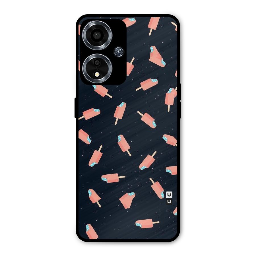 Icy Pattern Metal Back Case for Oppo A59