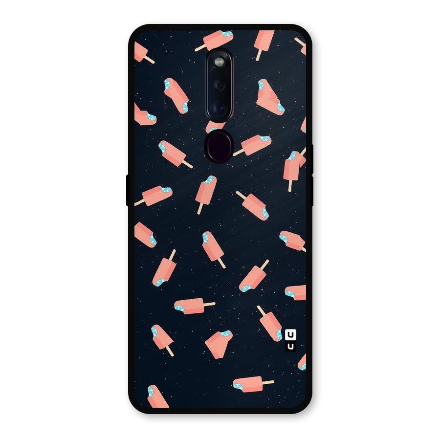 Icy Pattern Metal Back Case for Oppo F11 Pro