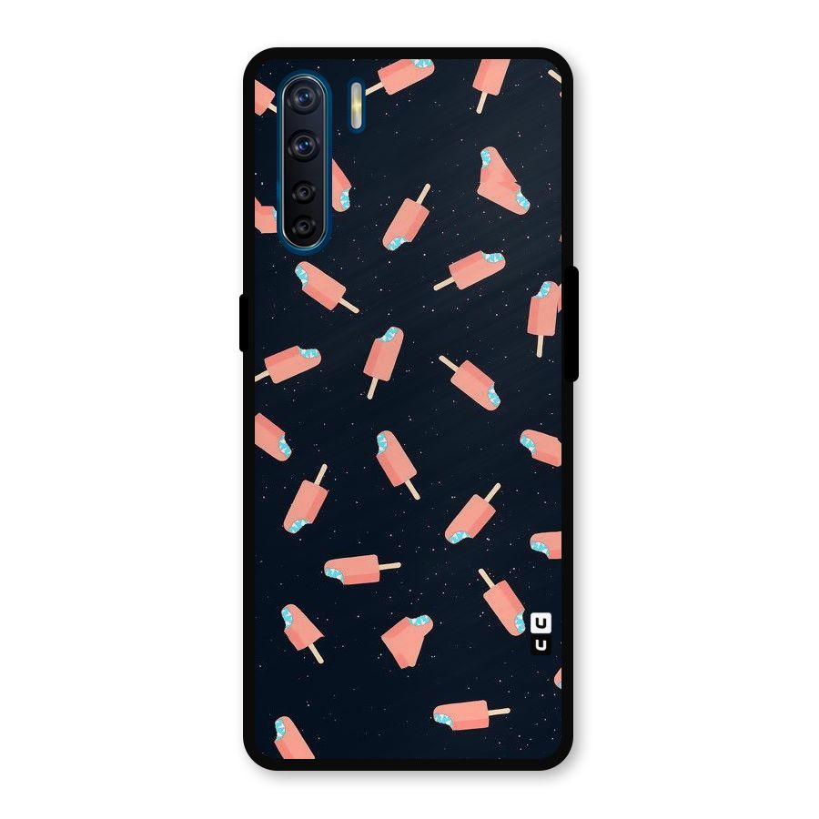 Icy Pattern Metal Back Case for Oppo F15