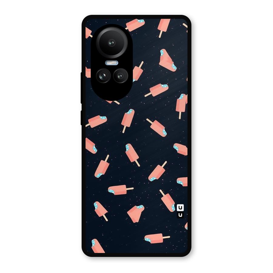 Icy Pattern Metal Back Case for Oppo Reno10 Pro