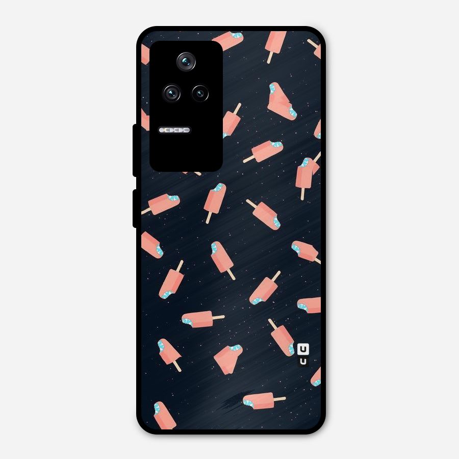 Icy Pattern Metal Back Case for Poco F4 5G