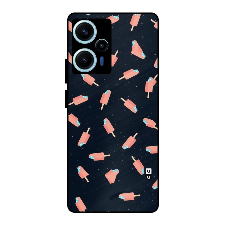 Icy Pattern Metal Back Case for Poco F5