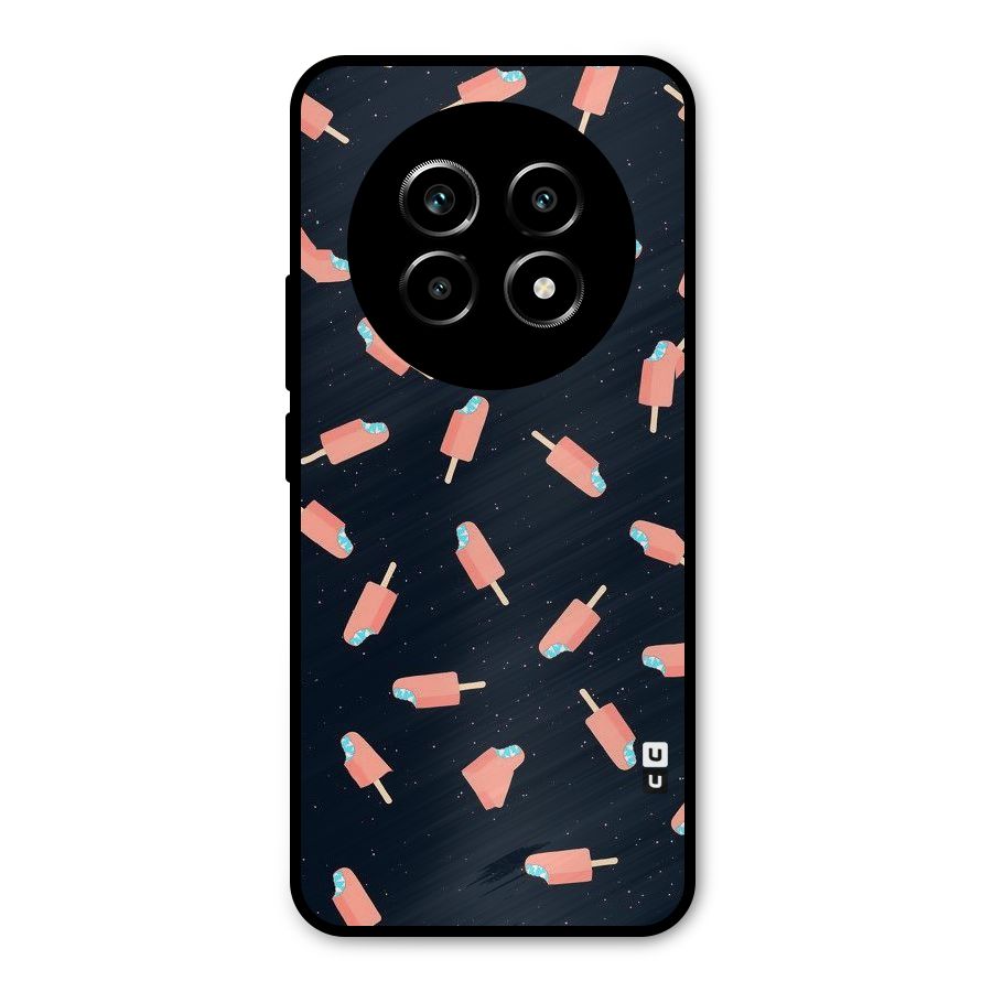Icy Pattern Metal Back Case for Realme 13 Pro