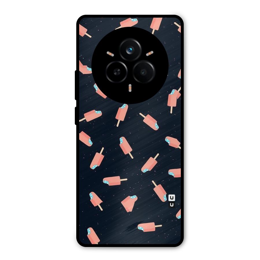 Icy Pattern Metal Back Case for Realme 14 Pro Plus